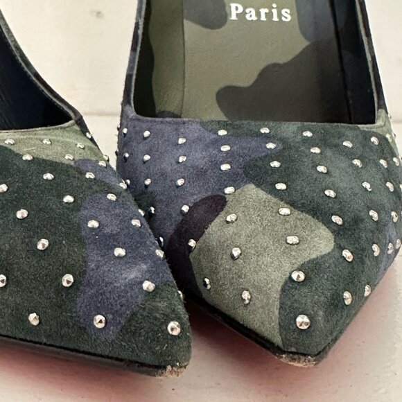 CHRISTIAN LOUBOUTIN Kate Plume 100 Studded Pump - Picture 3 of 13